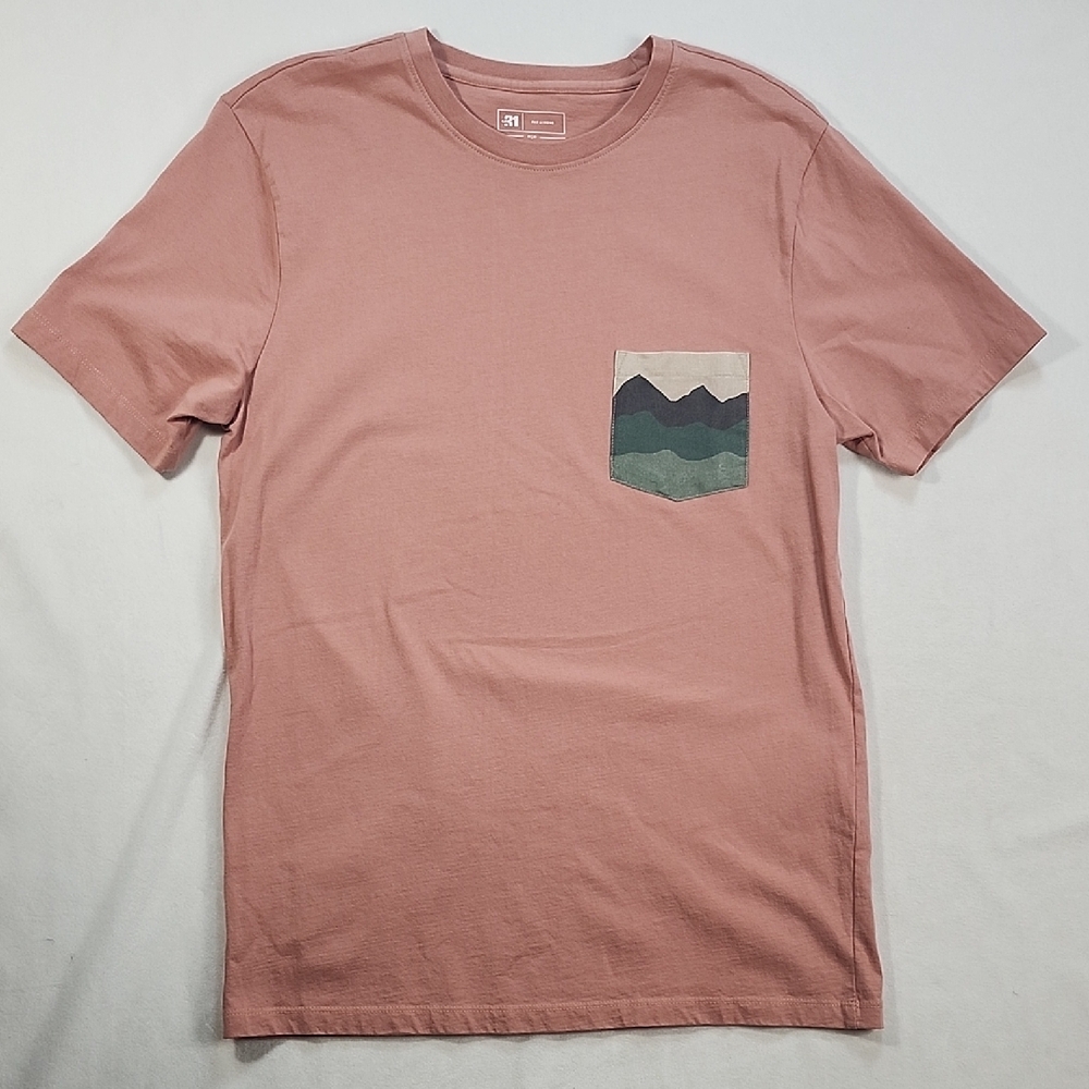 Simons Pink and Green Short Sleeve Tee